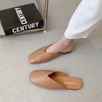 Damen offene Slipper mit modernem Kreuzschnitt und komfortabler Innensohle EB