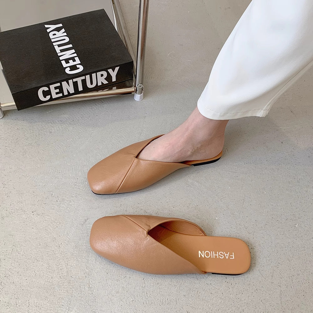 Damen offene Slipper mit modernem Kreuzschnitt und komfortabler Innensohle EB