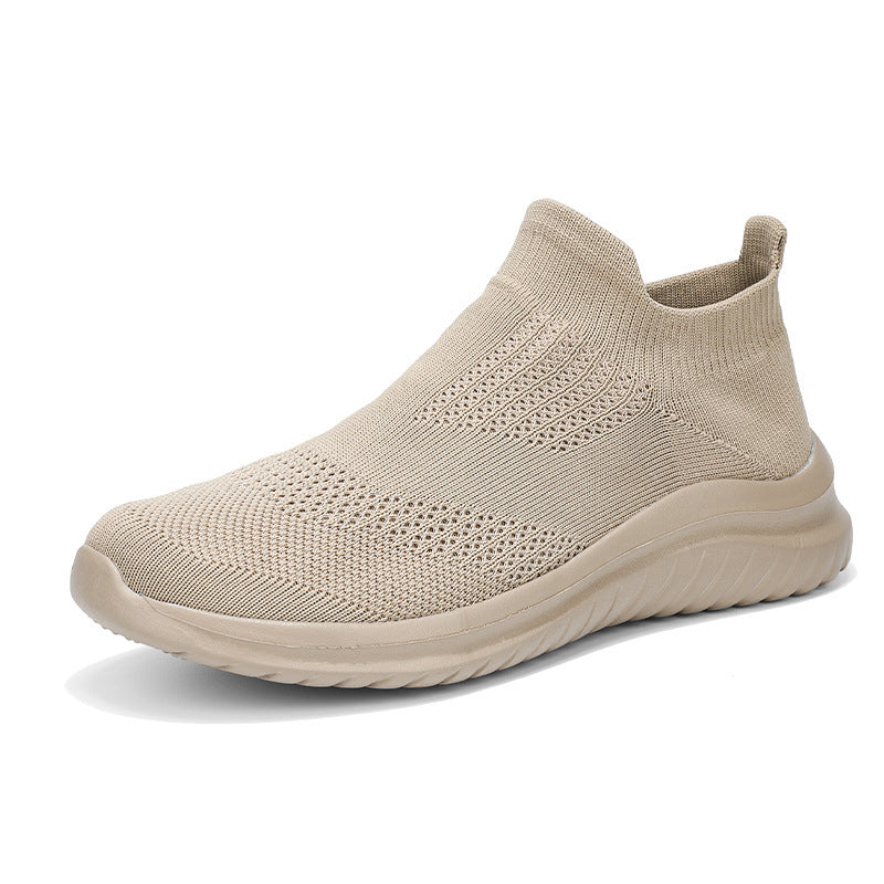 Damen Atmungsaktive Slip-On Sneakers mit flexiblem Strickoberteil R&B