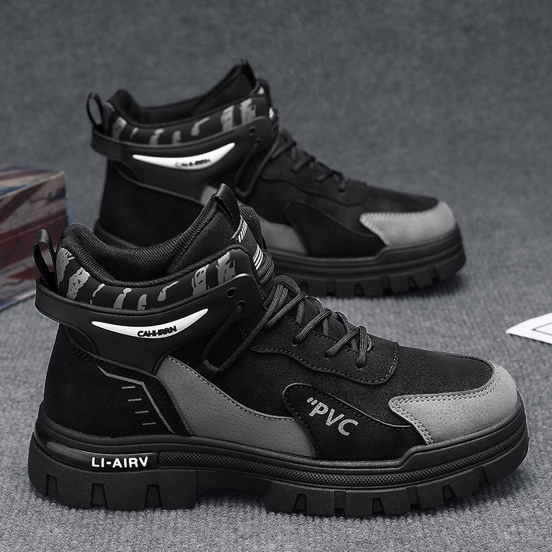 Damen robuste High-Top Sneakers mit verstärkter Sohle und atmungsaktivem Obermaterial R&B