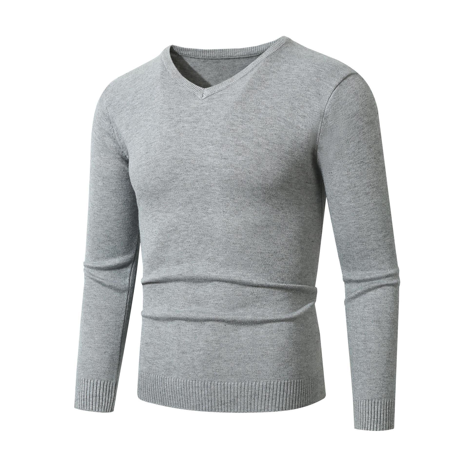 Herren V-Ausschnitt Pullover aus hochwertiger Baumwolle R&B