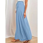 Damen Weit geschnittene Sommerhose mit elastischem Bund und praktischen Taschen R&B