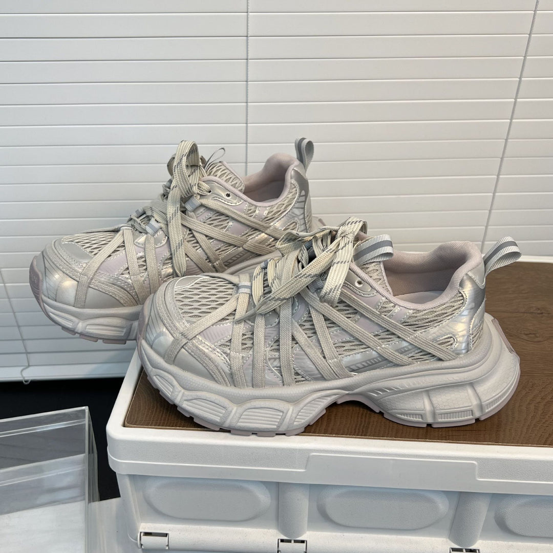 Damen Sportliche Lauf-Schuhe mit atmungsaktivem Mesh-Obermaterial und dämpfender Sohle R&B