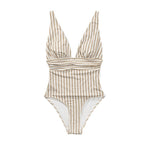 Damen Einteiler Badeanzug mit elegantem Wickel-Design R&B
