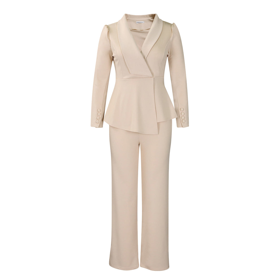 Damen Elegantes Blazer-Hosen-Set R&B
