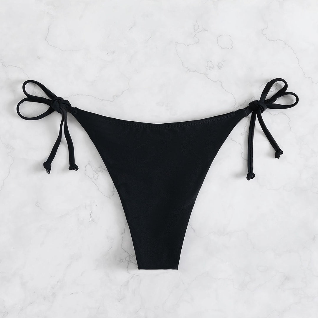 Damen Bikinislip mit verstellbaren Seitenbändern und hohem Beinausschnitt R&B