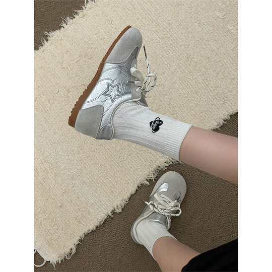 Damen Sneaker mit modischem Sternen-Design und rutschfester Sohle R&B