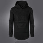 Herren modischer Hoodie mit integrierten Taschen und einzigartigem Design