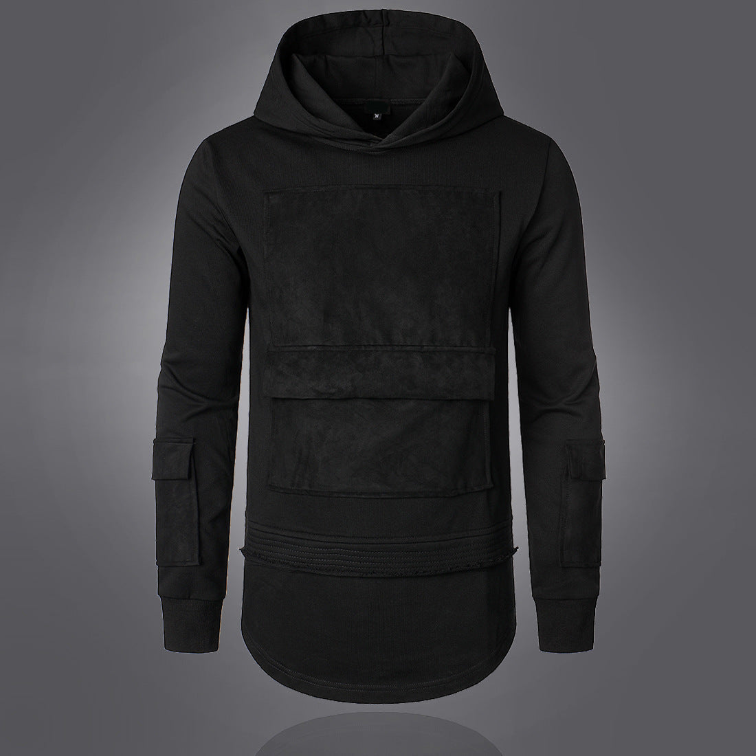 Herren modischer Hoodie mit integrierten Taschen und einzigartigem Design