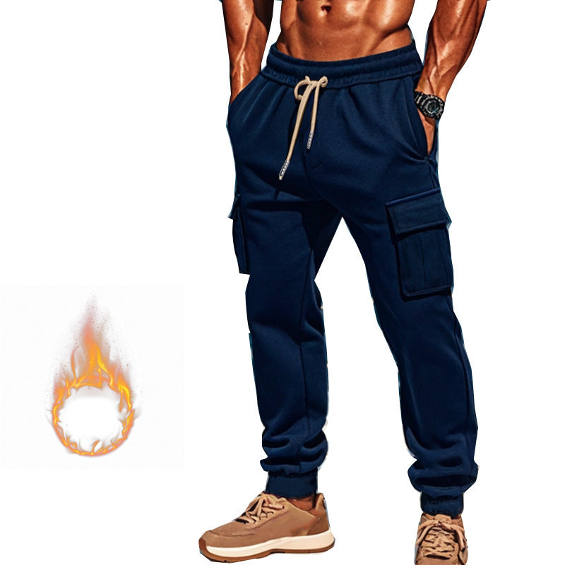 Herren Cargohose aus atmungsaktivem Material mit praktischen Seitentaschen und modischem Kordelzug R&B