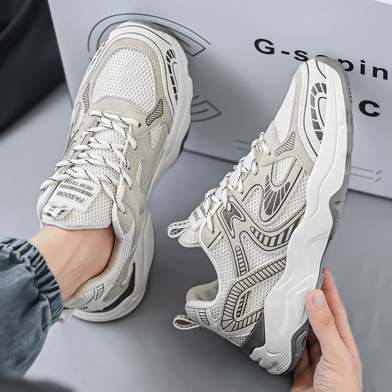 Damen Sportliche Mesh-Sneaker mit atmungsaktiver Struktur und gepolsterter Sohle R&B