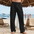 Herren lässige Cargo-Hose mit elastischem Bund und seitlichen Taschen R&B