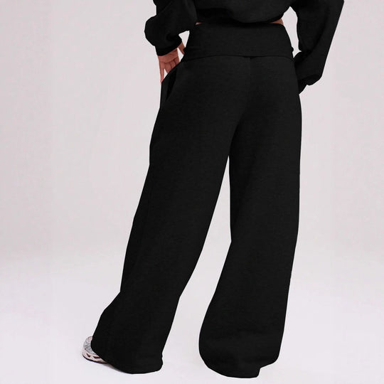 Damen Lässige weit geschnittene Freizeithose R&B