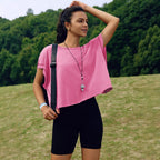 Damen Sportliches Oberteil mit überschnittenen Schultern R&B