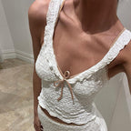 Damen Spitzen-Trägertop mit raffiniertem Design R&B