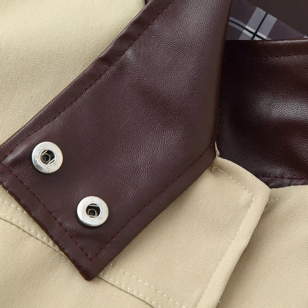 Damen modische Übergangsjacke mit hochschließendem Kragen R&B