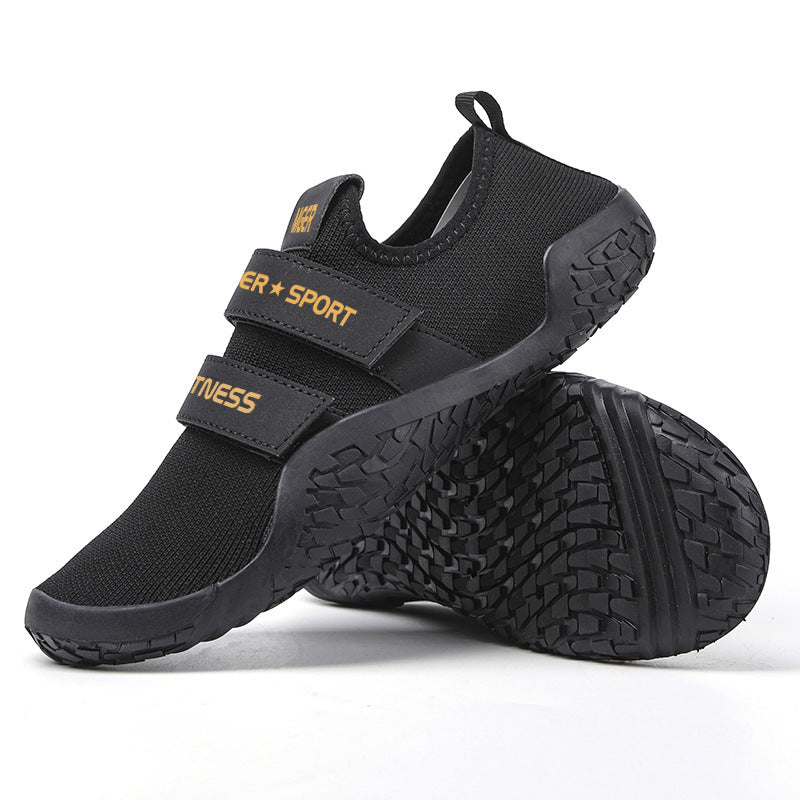Damen Sportliche Fitness-Sneaker mit elastischem Klettverschluss