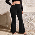 Damen Flared Hose mit eleganter Rippstruktur R&B