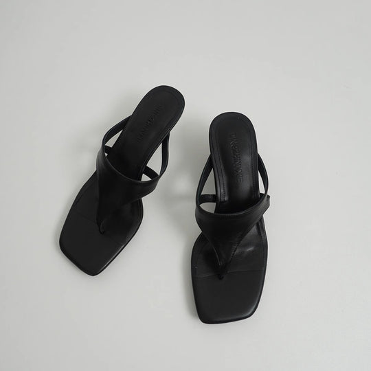 Damen elegante Zehentrenner-Pantoletten aus hochwertigem Wildleder mit bequemer Sohle R&B
