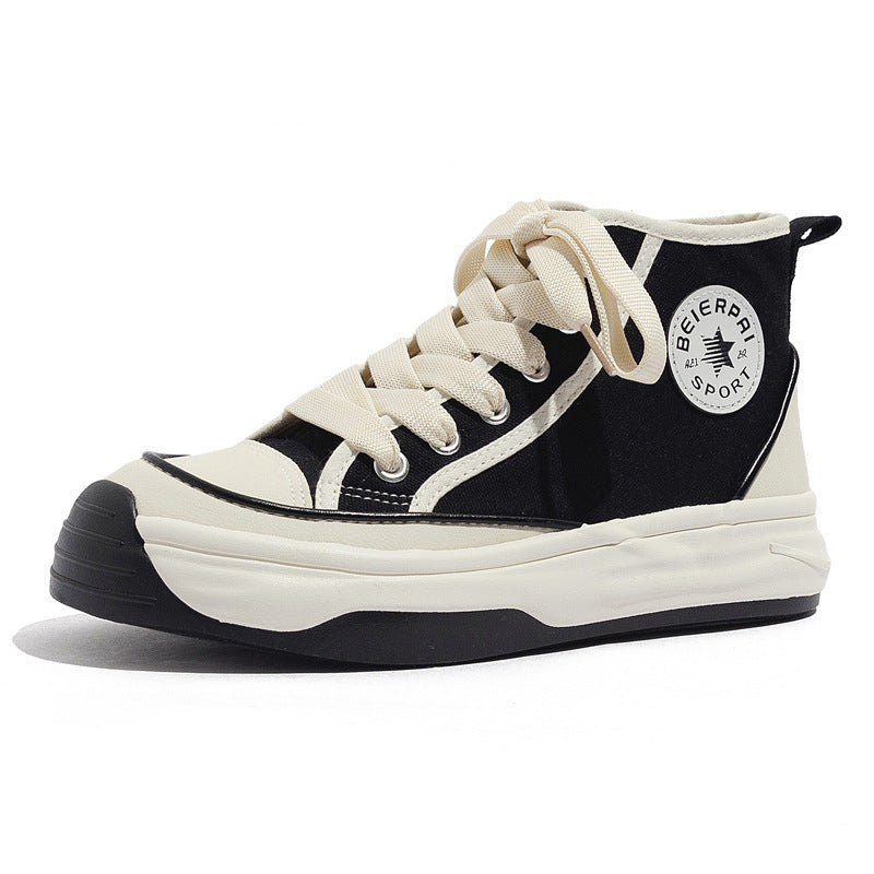 Damen Sportliche High-Top Sneakers mit strapazierfähigem Obermaterial und dämpfender Sohle