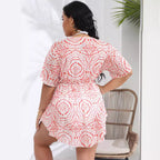 Damen Strandkleid mit stilvollem Wickeldesign R&B