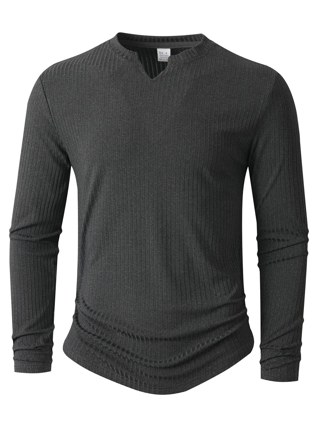 Herren Langarmshirt mit innovativer Rippstruktur R&B