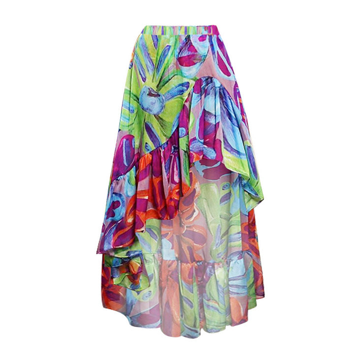 Damen Einteiler Badeanzug mit raffinierten Cut-Out-Details und floralem Design R&B