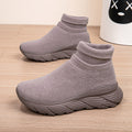 Damen Sportliche Strick-Sneaker mit hochelastischem Knöchelabschluss und rutschfester Sohle