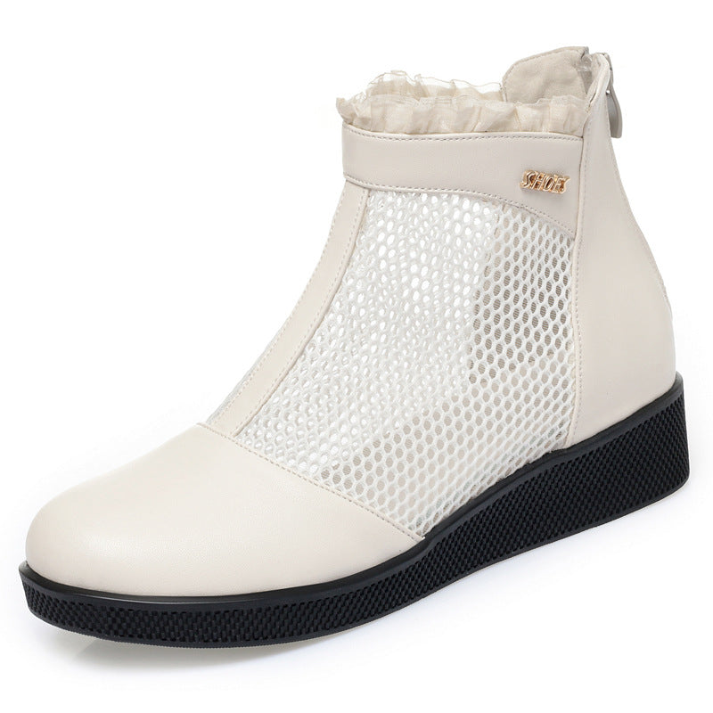 Damen Modische Stiefeletten mit atmungsaktivem Netzdesign