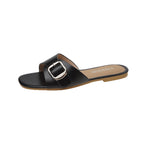 Damen elegante Schlappen mit dekorativer Schnalle R&B