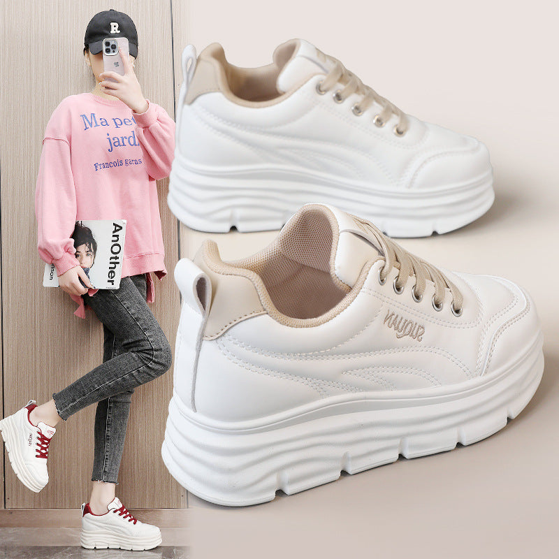 Damen modische Sneaker mit komfortabler Plattform-Sohle R&B