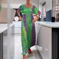 Damen Maxikleid mit buntem Mustermix und luftiger Passform R&B