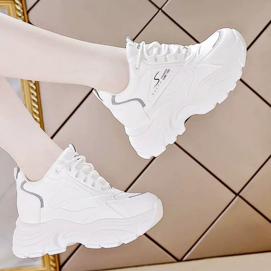 Damen Chunky Sneakers mit atmungsaktiver Mesh-Oberfläche und dämpfender Sohle R&B