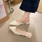 Damen Elegante Slingback-Pumps mit schimmerndem Obermaterial