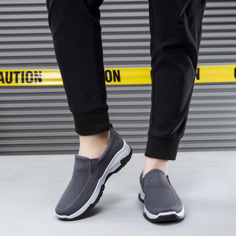 Damen Bequeme Slip-On Sneaker mit atmungsaktiver Mesh-Oberfläche R&B