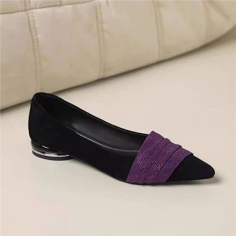 Damen elegante spitze Slipper mit funkelnder Strassverzierung R&B