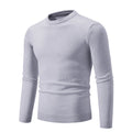 Herren klassischer Rundhals-Pullover aus weichem Strick R&B