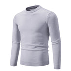 Herren klassischer Rundhals-Pullover aus weichem Strick R&B