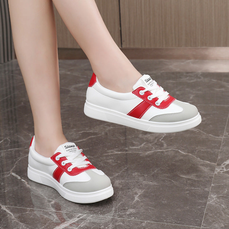 Damen Freizeit Sneakers mit modischem Farb- und Materialmix R&B