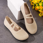 Damen Komfortable Ballerinas mit elastischen Riemen R&B