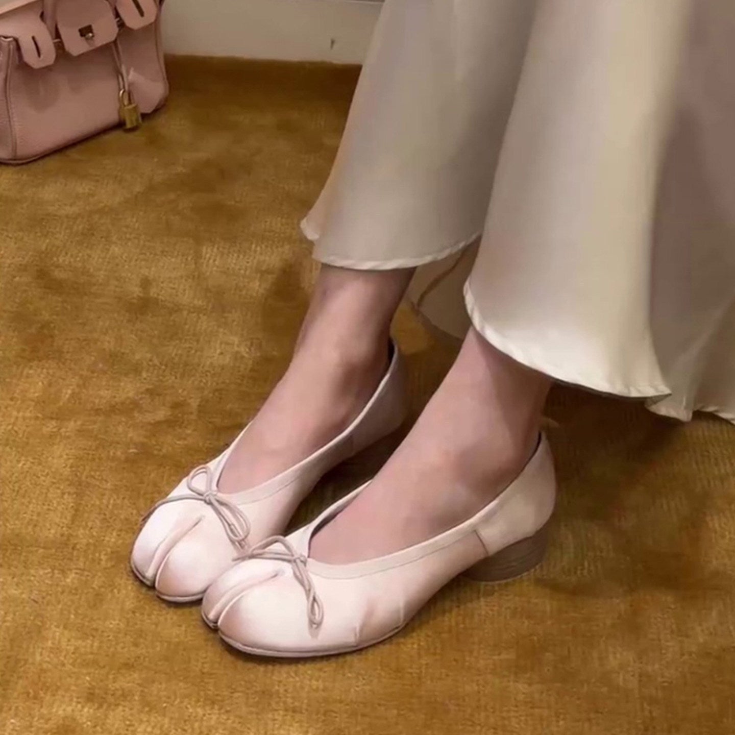 Damen Ballerinas mit modischem Schleifen-Detail R&B