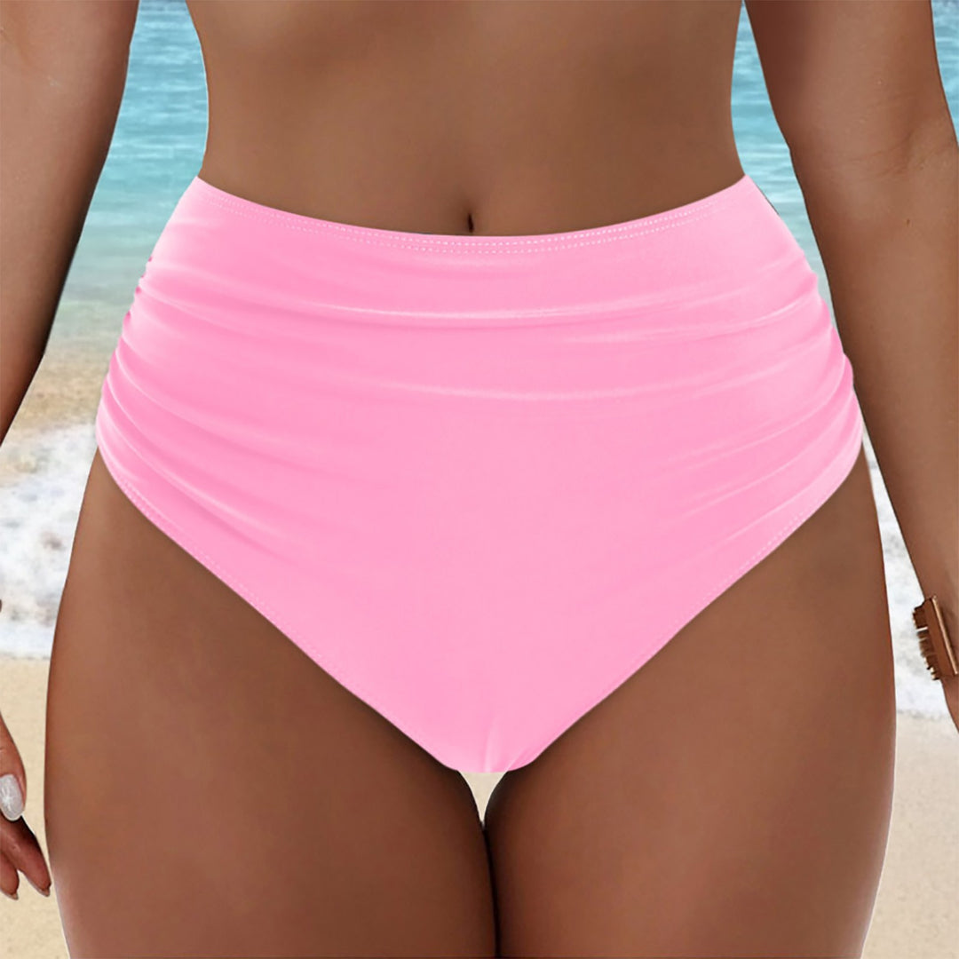 Damen Hochgeschnittenes Bikini-Höschen mit Rüschendetails R&B