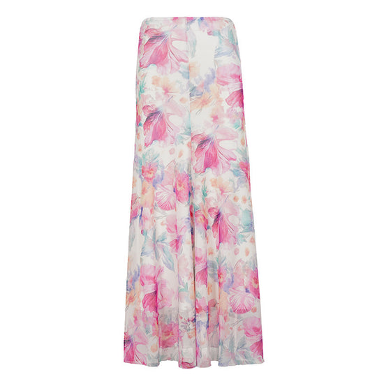 Damen Maxi-Rock mit floralen Mustern und fließendem Schnitt R&B