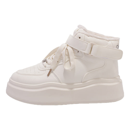 Damen Hohe Winter-Sneaker mit warmem Innenfutter und praktischem Klettverschluss R&B