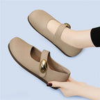 Damen elegante Ballerinas mit modischem Riemchen und zeitloser Schnalle R&B