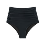 Damen Hochtaillierte Bikini-Hose mit figurformender Raffung R&B