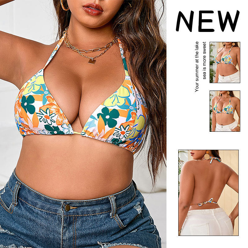 Damen Triangel-Bikinioberteil mit verstellbaren Trägern