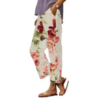 Damen Blumige Freizeithose R&B