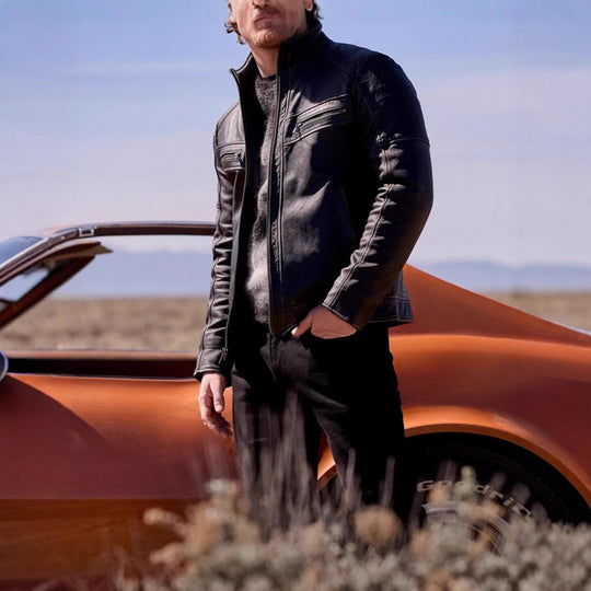 Herren Bikerjacke mit Stepp-Design und praktischen Taschen R&B
