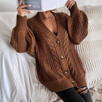 Damen Grobstrickjacke mit charakteristischem Zopfdesign R&B